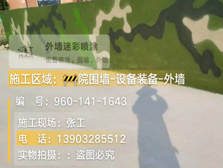 潜江 迷彩漆喷涂价格（按平方米计费）